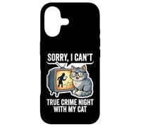 Sorry I Can’t True Crime Night With My Cat Case for iPhone 17