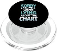 Sorry I Can Tell You’re Lying About The Chart Eye Exam Humor PopSockets PopGrip for MagSafe