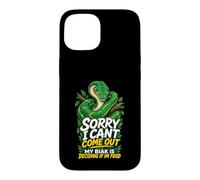 Sorry I Can't Come Out Biak Python Snake Humor Case for iPhone 15