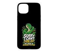 Sorry I Can't Come Out Biak Python Snake Humor Case for iPhone 15 Plus