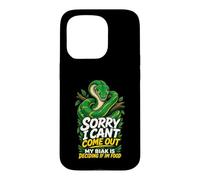 Sorry I Can't Come Out Biak Python Snake Humor Case for iPhone 15 Pro