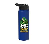 Sorry I Can't Come Out Biak Python Snake Humor Stainless Steel Insulated Water Bottle