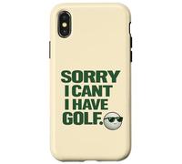 "Sorry I Can't, Have Golf " Fun Gift For Golfers Man Cave Case for iPhone X/XS