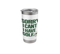 Sorry I Can't, Have Golf Fun Gift for Golfers Man Cave Stainless Steel Insulated Tumbler