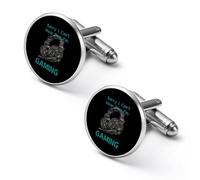 Sorry I Can't Hear You I Am Gaming Personalized Cufflinks for Men Classic Business Wedding Shirt Cuff Links Gifts 0.7" 0.8"