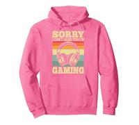 Sorry I Can't Hear You I'm Gaming Pullover Hoodie, Adult Unisex, Bright Pink, Medium