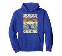 Sorry I Can't Hear You I'm Gaming Pullover Hoodie, Adult Unisex, Royal Blue, X-Large