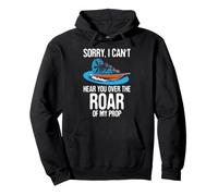 Sorry I Can't Hear You Over Roar Of My Prop Airboat Fan Boat Pullover Hoodie