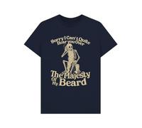 Sorry I Can't Hear You Over The Majesty of My Beard T-Shirt Navy Blue