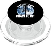 Sorry I Cant I Have A Chain To Hit Disc Golf Humor PopSockets PopGrip for MagSafe