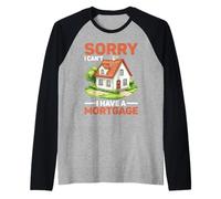 Sorry I Can't I Have A Mortgage Broke Adulting Millennial - Raglan Baseball Tee