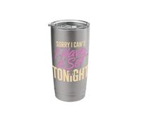 Sorry I Can't I Have A Set Tonight Funny DJ Stainless Steel Insulated Tumbler