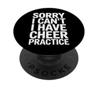 Sorry I Can't I Have Cheer Practice Spirit Team PopSockets Adhesive PopGrip