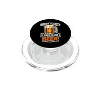 "Sorry I Can't I Have Plans With My Beer", Beer Lover PopSockets PopGrip for MagSafe