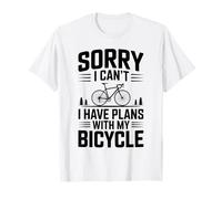 Sorry I Can't I Have Plans with My Bicycle Cycling T-Shirt