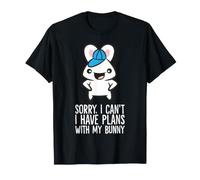 Sorry I Can't I Have Plans with My Bunny Kawaii Bunny T-Shirt