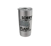 Sorry I Cant I Have Plans with My Cats Cat Owner Trainer Pet Stainless Steel Insulated Tumbler