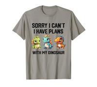 Sorry I Can't I Have Plans with My Dinosaur Tee - Cute Plans T-Shirt