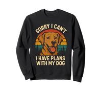 Sorry I Can't, I Have Plans with My Dog Retro Sunset Sweatshirt