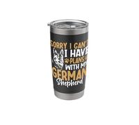 Sorry I Cant I Have Plans with My German Shepherd Stainless Steel Insulated Tumbler