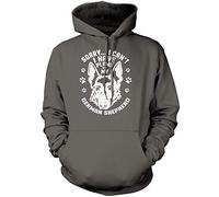 Sorry I Cant I Have Plans with My German Shepherd - Unisex Hoodie - Sorry I Cant I Have Plans with My German Shepherd Dog T-Shirt Mens Ladies Unisex 3XL Grey
