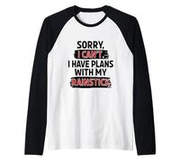 Sorry I Can't I Have Plans with My Rainstick Raglan Baseball Tee