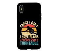 Sorry I Can't I Have Plans With My Turntable Retro DJ Case for iPhone X/XS