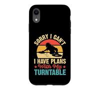 Sorry I Can't I Have Plans With My Turntable Retro DJ Case for iPhone XR