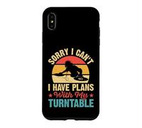 Sorry I Can't I Have Plans With My Turntable Retro DJ Case for iPhone XS Max