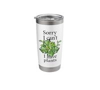 Sorry I Can't I Have Plants. Monstera Stainless Steel Insulated Tumbler