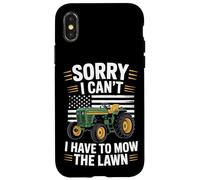 Sorry I Can't I Have To Mow The Lawn Mower Lover Case for iPhone X/XS