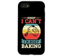 Sorry I Can't I'm Busy Baking - Cute Funny Baker Pastry Chef Case for iPhone SE (2020) / 7/8