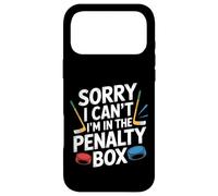 Sorry I Can't I'm In The Penalty Box Hockey Player |- Case for iPhone 17 Pro Max
