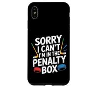 Sorry I Can't I'm In The Penalty Box Hockey Player |- Case for iPhone XS Max