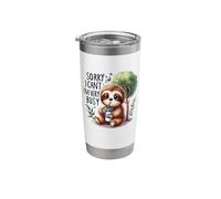 Sorry I Cant Im Very Busy Cute Coffee Sloth Stainless Steel Insulated Tumbler