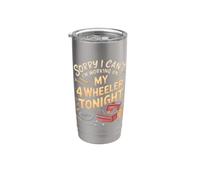 Sorry I Can't I'm Working on My 4 Wheeler Tonight Quad Stainless Steel Insulated Tumbler