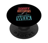 SORRY I CAN'T IT'S WEEK Funny Shark Lovers PopSockets Adhesive PopGrip