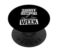 SORRY I CAN'T IT'S WEEK Funny Shark PopSockets Adhesive PopGrip