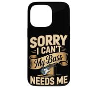 Sorry I Can't My Bass Needs Me Bassist Humor Case for iPhone 13 Pro