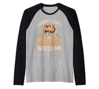 Sorry I Can't My Camel Needs Me Camel Lover Raglan Baseball Tee