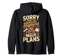 Sorry I Can't My German Shepherd Made Plans GSD Zip Hoodie