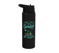 Sorry I Can't The Garden is Calling Water Plants Gardener Stainless Steel Insulated Water Bottle