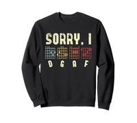 Sorry I DGAF Guitar Players Guitar Lover Bass Player Chords Sweatshirt