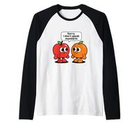 Sorry I Don't Speak Mandarin Funny Fruit Pun Raglan Baseball Tee