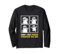Sorry I Have Penguin Things to Do Antarctic Birder Long Sleeve T-Shirt