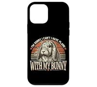 Sorry I Have Plans With My Bunny Holland Lop Rabbit Vintage Case for iPhone 12 mini