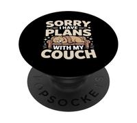 Sorry I Have Plans With My Couch Bear PopSockets Adhesive PopGrip