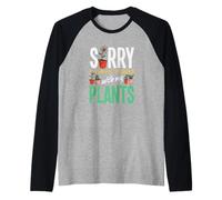Sorry I Have Plans with My Plants Funny Gardening Raglan Baseball Tee