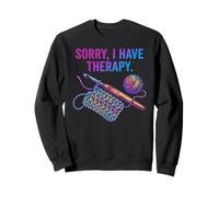 Sorry I Have Therapy Crochet Hook Yarn Art Sweatshirt