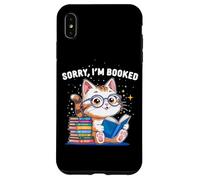 Sorry I’m Booked Funny Cat Reading Present | Cute Book Lover Case for iPhone XS Max
